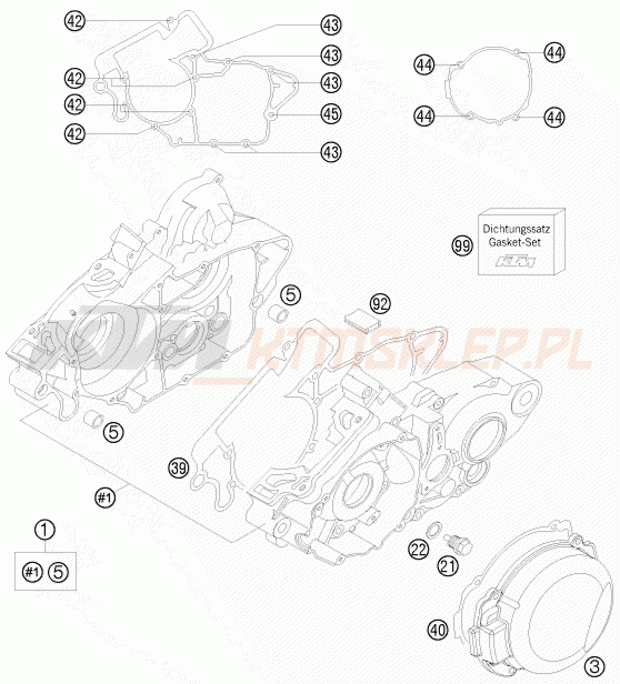 Schemat "kartery" do KTM 125 SXS