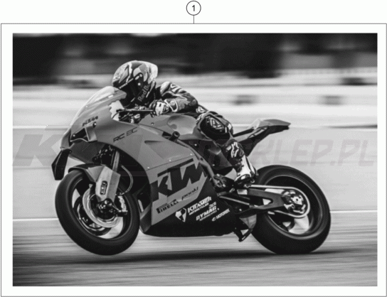 Schemat "naklejki" do KTM RC 8C