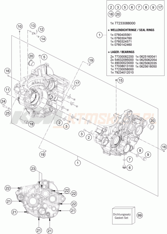 Schemat "kartery" do KTM 250 SX-F FACTORY EDITION