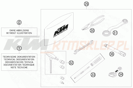 Schemat "dodatki opcjonalne" do KTM 690 SUPERMOTO R