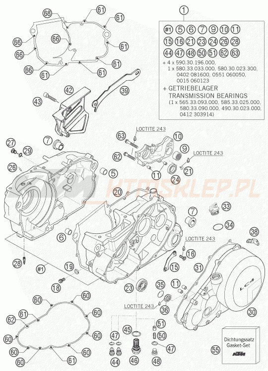 Schemat "kartery" do KTM 660 SMC