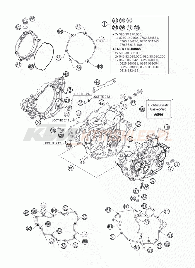Schemat "kartery" do KTM 250 XCF-W