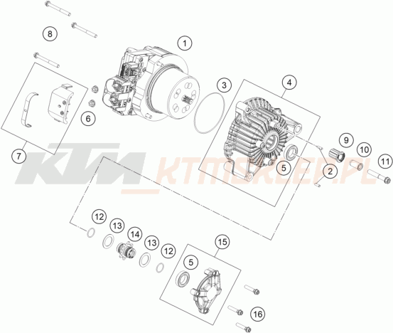 Schemat "kartery" do KTM SX-E 5