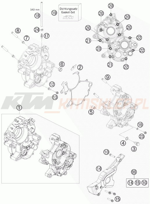 Schemat "kartery" do KTM 65 XC
