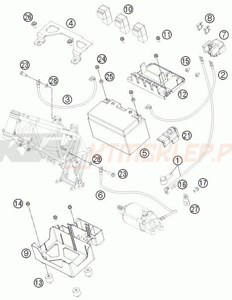 Schemat "akumulator" do KTM 690 ENDURO R