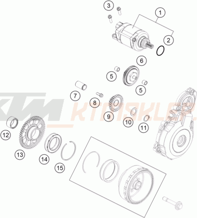 Schemat "rozrusznik" do KTM FREERIDE 350