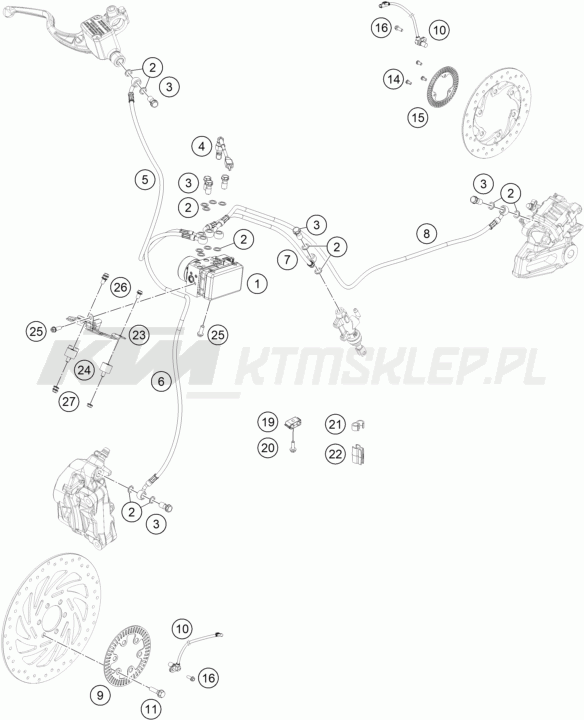 Schemat "ABS" do KTM 250 ADVENTURE - LS
