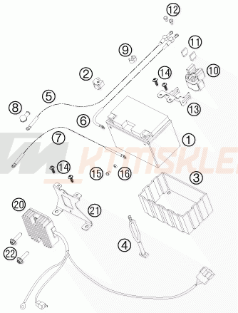 Schemat "akumulator" do KTM 990 SUPERMOTO R