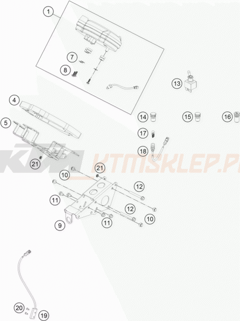 Schemat "system zabezpieczający" do KTM RC 250 R