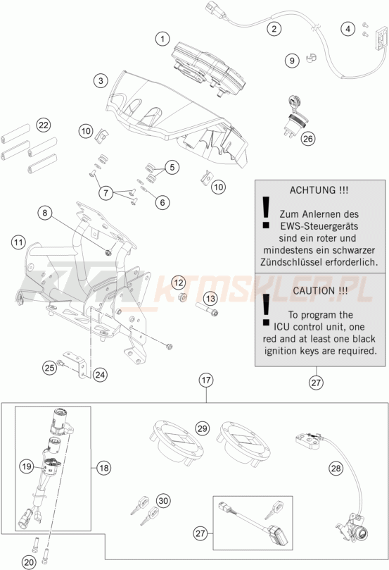 Schemat "system zabezpieczający" do KTM 990 ADVENTURE R