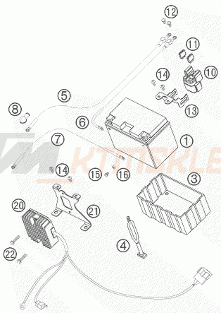 Schemat "akumulator" do KTM 950 SUPERMOTO