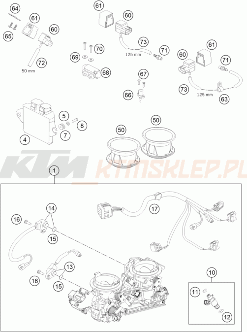 Schemat "wtrysk paliwa" do KTM 990 ADVENTURE ABS