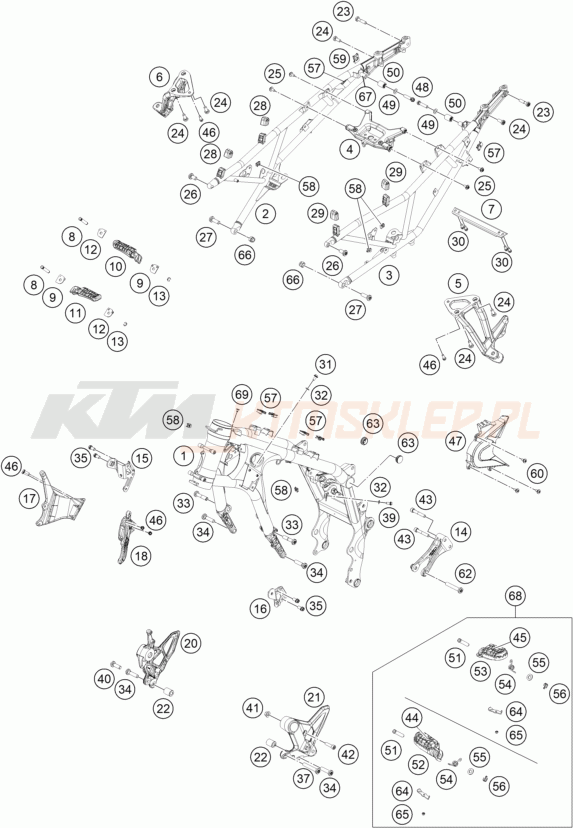 Schemat "rama" do KTM 790 ADVENTURE