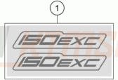 Schemat "naklejki" do KTM 150 EXC