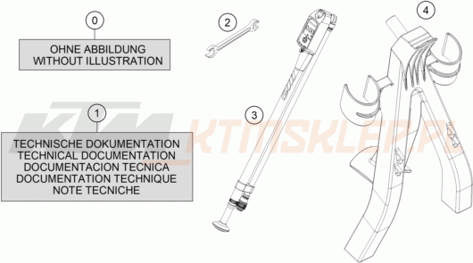 Schemat "ACCESSORY PACK" do KTM 250 SX