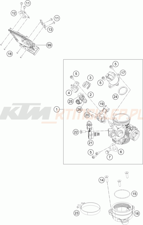 Schemat "wtrysk paliwa" do KTM RC 390 ABS