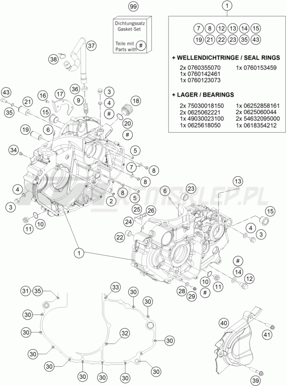 Schemat "kartery" do KTM 690 Enduro R