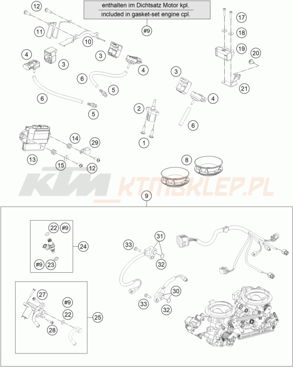 Schemat "wtrysk paliwa" do KTM 1190 RC8 R