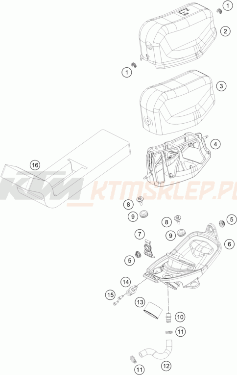Schemat "filtr powietrza" do KTM KTM 450 RALLY REPLICA