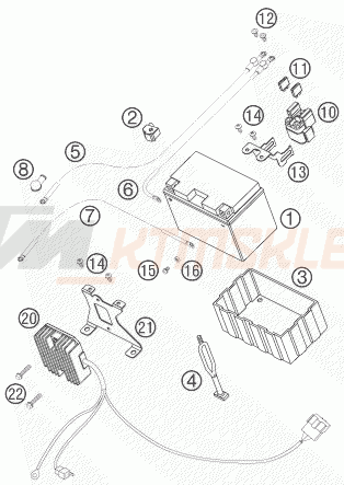 Schemat "akumulator" do KTM 950 SUPERMOTO