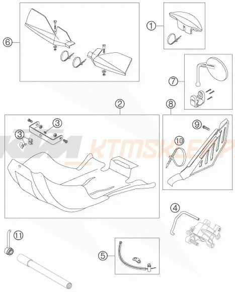 Schemat "akcesoria" do KTM 525 EXC RACING SIX-DAYS