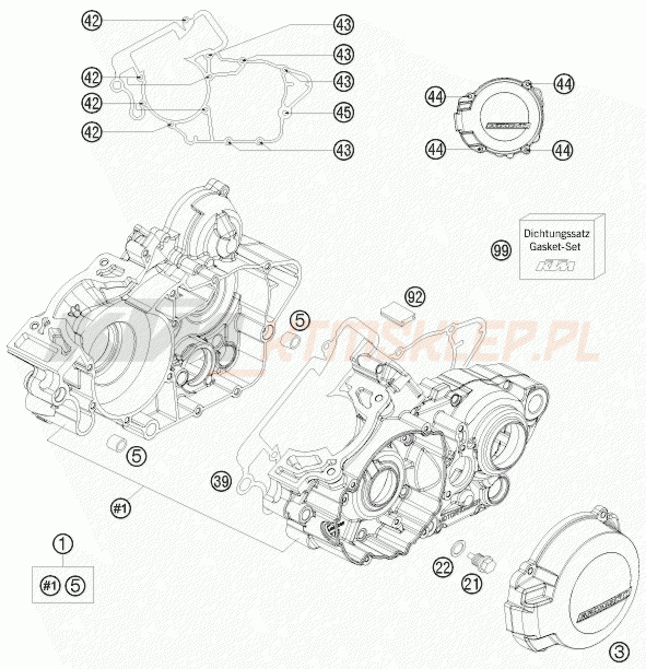 Schemat "kartery" do KTM 125 EXC