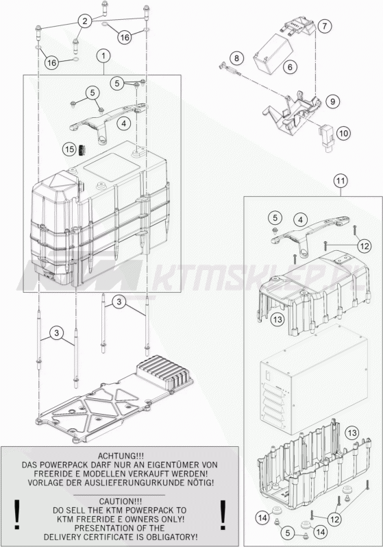 Schemat "akumulator" do KTM FREERIDE E-XC