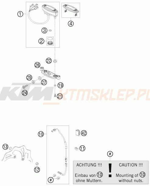 Schemat "system zabezpieczający" do KTM 530 XC-W SIX.DAYS