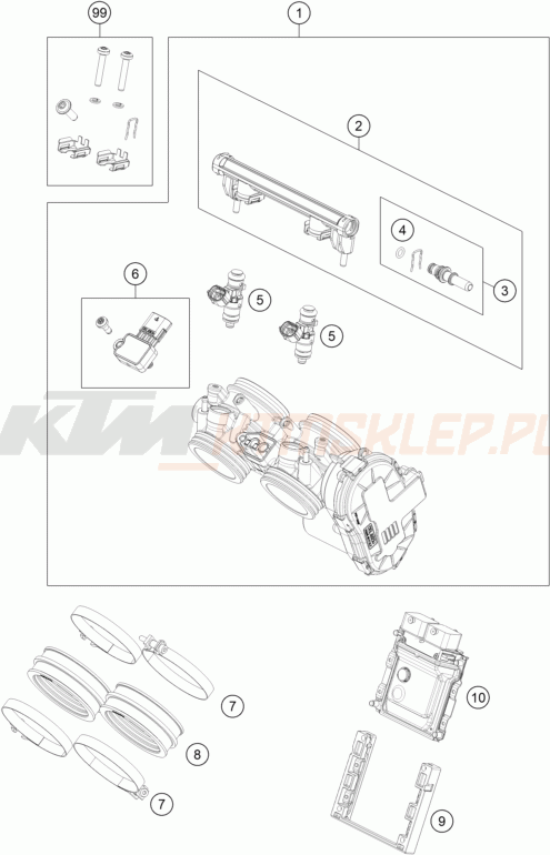 Schemat "wtrysk paliwa" do KTM 790 ADVENTURE, white