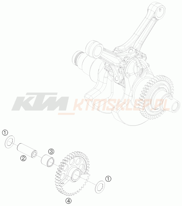 Schemat "BALANCER SHAFT" do KTM 1190 RC 8 R TNT EDIT.