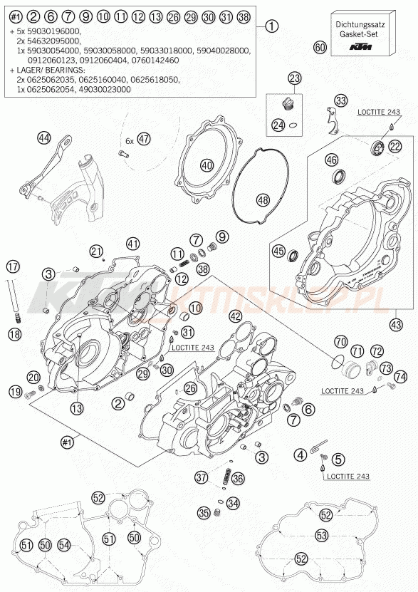 Schemat "kartery" do KTM 450 SMR