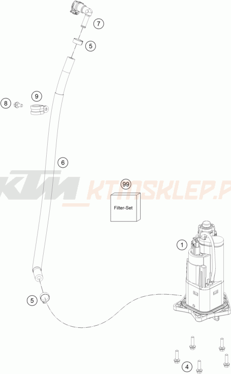 Schemat "pompa paliwa" do KTM 790 ADVENTURE