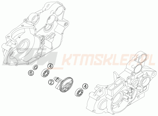 Schemat "BALANCER SHAFT" do KTM 450 EXC-G RACING