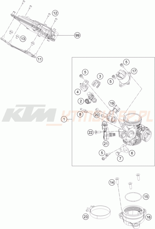 Schemat "wtrysk paliwa" do KTM 390 DUKE ABS
