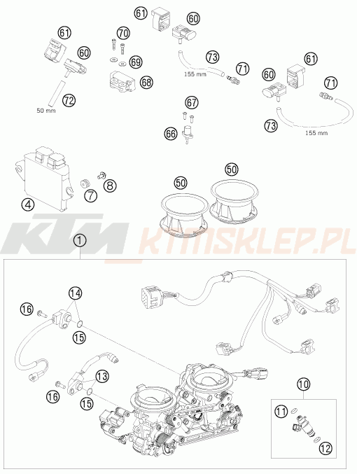 Schemat "wtrysk paliwa" do KTM 990 Supermoto
