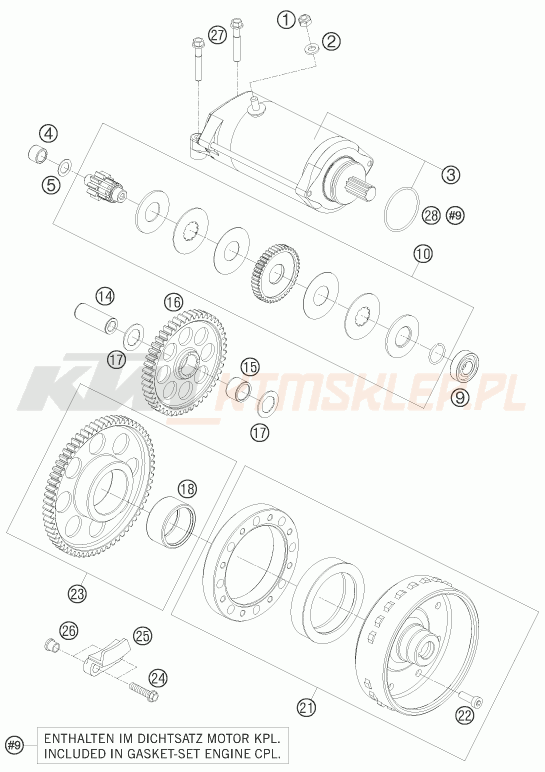 Schemat "rozrusznik" do KTM 1190 RC8