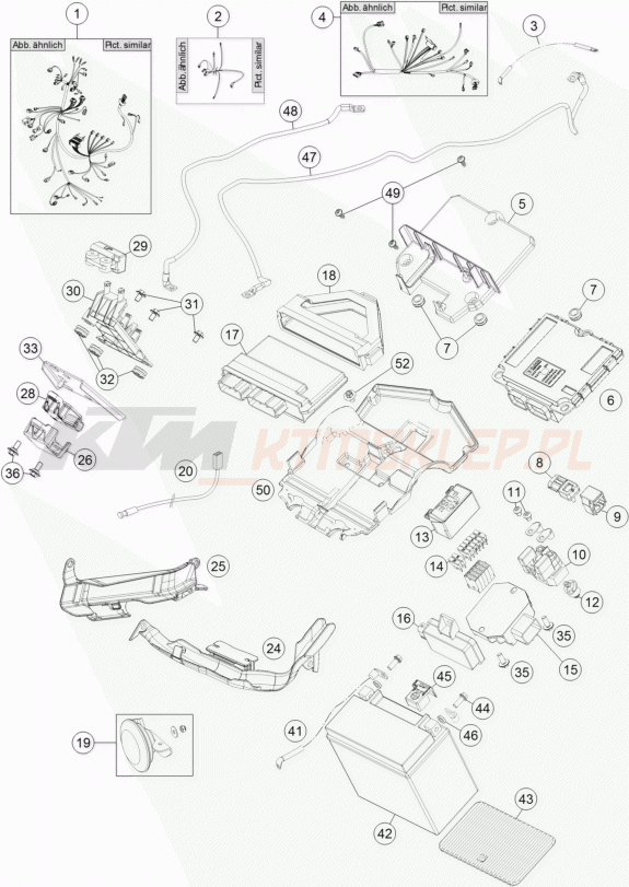 Schemat "wiązka elektryczna" do KTM 1290 SUPERDUKE R S.E. ABS