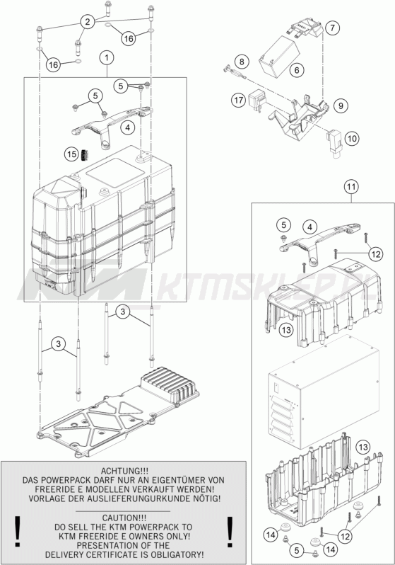 Schemat "akumulator" do KTM FREERIDE E-XC