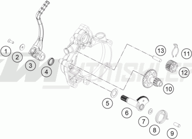 Schemat "kopniak" do KTM 50 SX