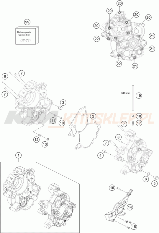Schemat "kartery" do KTM 65 SX