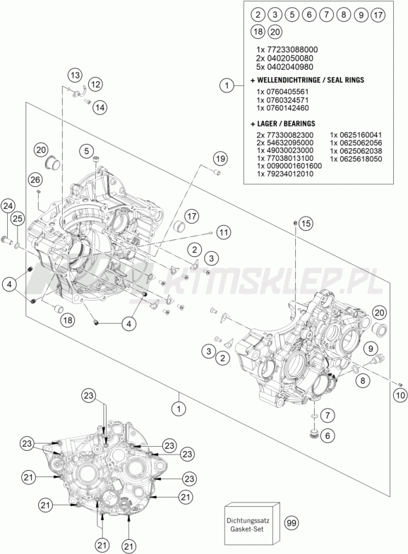 Schemat "kartery" do KTM 250 SX-F FACTORY EDITION