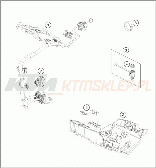 Schemat "wiązka elektryczna" do KTM SX-E 5
