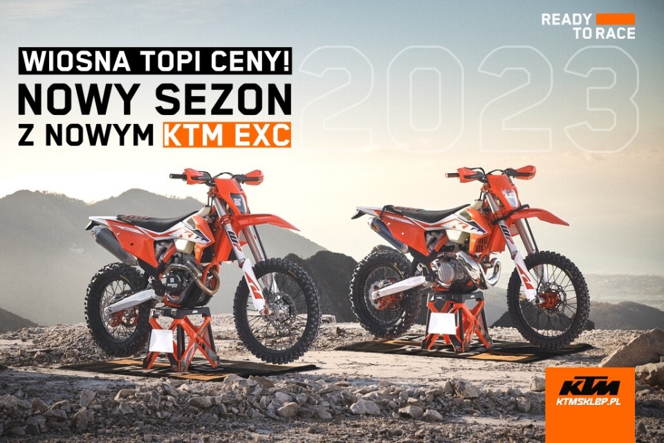 OFERTA SPECJALNA! NOWY KTM EXC TANIEJ LUB Z VOUCHEREM 4500 ZŁ NA AKCESORIA